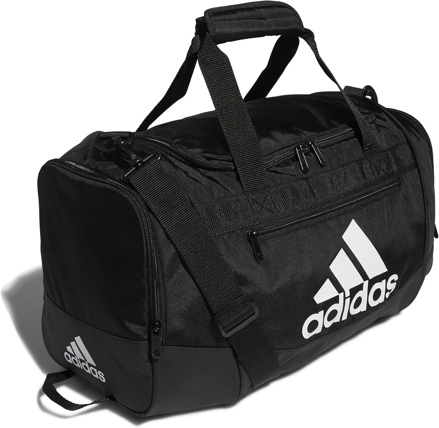 Unisex Defender 4.0 Small Gym Duffel Bag (38L) in Black/White
